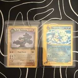 Pokemon Dark Machamp 10/82 Holo & Wartortle 41/165 Expedition 2000 English - Image 1