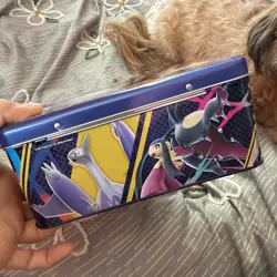 Pokemon TCG 2025 Fall Collector Chest Tin Promo Cards, Coin Stickers,opened Pack - Image 4