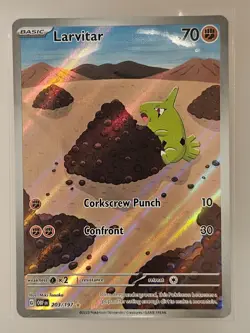 Larvitar 203/197 Obsidian Flames Illustration Rare Pokemon TCG Card - Image 1