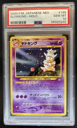 2000 Pokemon Japanese Neo Slowking Holo #199 PSA 10 GEM MINT GEM MINT - Image 1