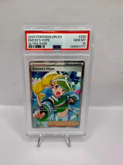 EMCEE'S HYPE 220/182 DESTINED RIVALS HOOLO POKEMON PSA 10 - Image 1