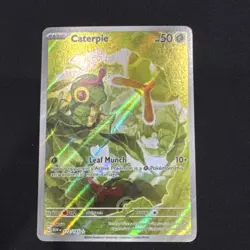 Caterpie 172/165 Illustration Rare Pokemon Scarlet & Violet 151 - Image 1