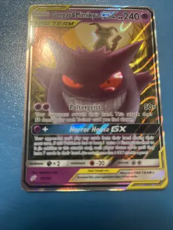Pokemon TCG Gengar & Mimikyu GX Holo Ultra Rare Card 53/181 Tag Team - Image 5