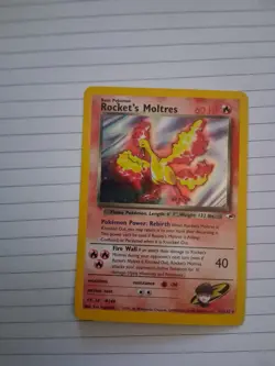 🔥 Pokemon Rocket's Moltres 12/132 – Gym Heroes – Holo – English - Image 1