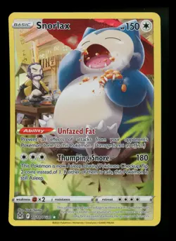 Snorlax TG10/TG30 Lost Origin 2022 Trainer Gallery Holo Rare Pokemon Card TCG - Image 1