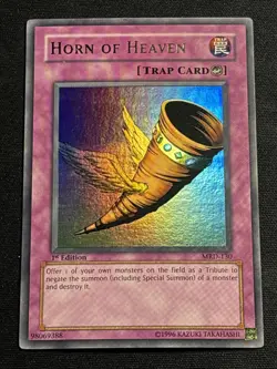 Horn Of Heaven 1st Edition MRD-130 Metal Raiders Yu-Gi-Oh Ultra Rare Card LP - Image 1