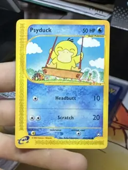 Psyduck 104/147 Aquapolis 2002 E-Series E-Reader Pokemon Card TCG - Image 3