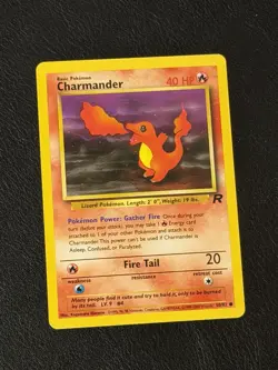 Pokemon TCG Charmander 50/82 Unlimited Team Rocket Common NM - Image 1