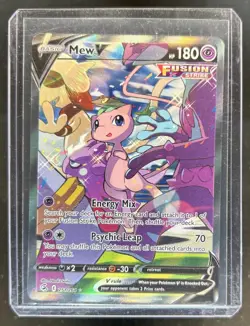2021 Pokemon SWSH Fusion Strike Mew V #251/264 - Image 1