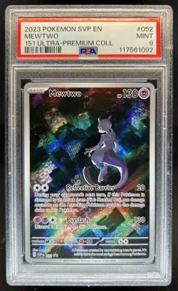 2023-25 Pokemon SV Black Star Promos Mewtwo #052 PSA 9 - Image 1