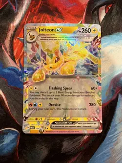 Jolteon EX 030/131 Double Rare Pokemon TCG SV Prismatic Evolutions PACK FRESH NM - Image 1