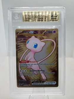 2023 Pokemon Promos Scarlet & Violet 151 MEW #205 EX Gold Metal UR Bgs 9.5 Gem - Image 1