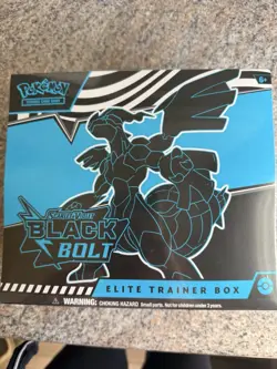 Pokemon Scarlet & Violet Black Bolt Elite Trainer Box English Collector's TCG - Image 1