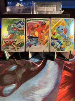 Pokemon TCG First Partner Illustration Collection Series 1 Kanto GEN 1 Starters - Image 1
