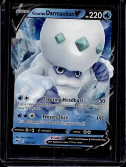 2020 Pokemon SWSH Vivid Voltage Galarian Darmanitan V #036/185 - Image 1