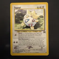 Pokemon Vintage WoTC Black Star Promo Togepi #30 Wizards Of The Coast 2001 - Image 1