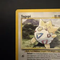 Pokemon Vintage WoTC Black Star Promo Togepi #30 Wizards Of The Coast 2001 - Image 2