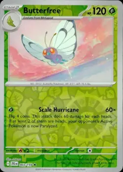 Butterfree 003/159 Rare Journey Together Pokemon Reverse Holo NM - Image 1