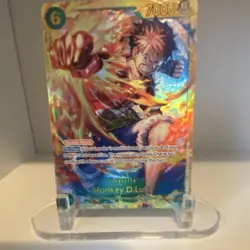 One Piece CCG Monkey.D.Luffy Secret Rare Foil OP13-118 7000 Power - Image 1