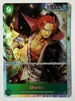 Shanks ST16-004 SR Foil One Piece Starter Deck 16: GREEN Uta NM - Image 1