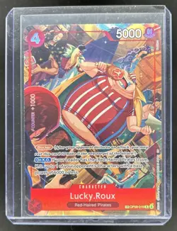 2025 One Piece A Fist of Divine Speed Lucky.Roux Treasure Rare #OP09-015 - Image 1