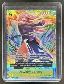 2025 One Piece Carrying On His Will Jewelry Bonney Alt Art #OP13-108 - Image 1