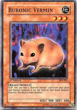Bubonic Vermin PSV-057 Yu-Gi-Oh! Card Heavy Play 1st Edition - Image 1