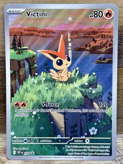 Victini 208 Sv: Scarlet & Violet Promo Cards Holo Illustration Rare Pokemon IR - Image 1