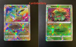 Pokemon Exclusive S-Chinese Sword&Shield K Radiant Eevee + Venusaur Holo 2 Cards - Image 1