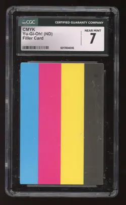 KONAMI YU-GI-OH! YUGIOH CMYK NO DATE FILLER CARD COLOR TEST PRINT ERROR CGC 7 - Image 1