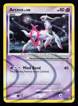 Arceus AR7 Holo Rare Arceus Pokemon Card - Image 1
