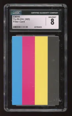 KONAMI YU-GI-OH! YUGIOH CMYK NO DATE FILLER CARD COLOR TEST PRINT ERROR CGC 8 - Image 1
