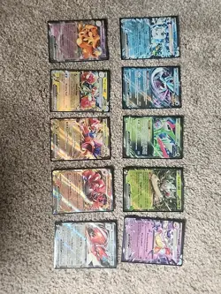 10x Pokemon EX cards NM/MINT Condition English Only, Double Rares - Image 1