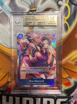 Boa Hancock SR Alt Art Parallel Romance Dawn Op-01 One Piece Card BGS 10 - Image 1