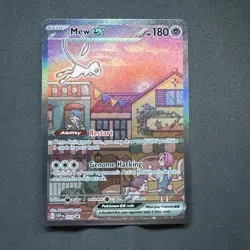 Mew ex SVP 053 Pokemon TCG Scarlet Violet 151 Black Star Promo Full Art Card #2 - Image 1
