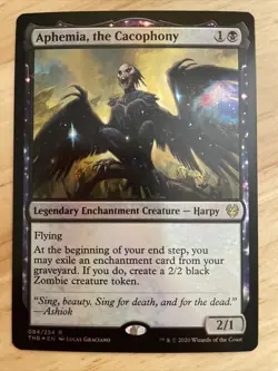 MTG Aphemia, the Cacophony Theros Beyond Death 084/254 FOIL Rare NM/M - Image 1