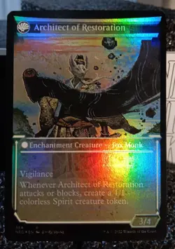 The Restoration of Eiganjo Foil Architect of Restoration Kamigawa Neon Dynasty - Image 2
