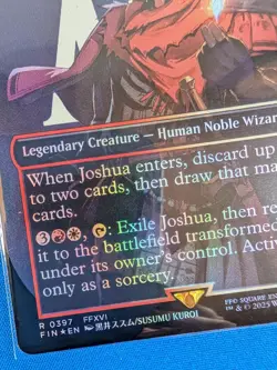 Joshua, Phoenix's Dominant (Borderless) Final Fantasy Foil - Image 2
