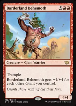 Borderland Behemoth - Commander 2015 #142/342 MTG Magic The Gathering - Image 1