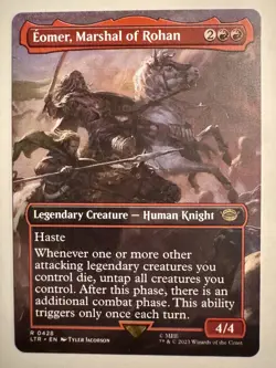 Eomer, Marshal of Rohan SCENE BORDERLESS, The Lord of the Rings, MTG NM/M - Image 1