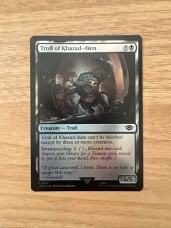 MTG Magic FOIL Troll of Khazad-dum Lord of the Rings LOTR 111 NM - Image 1