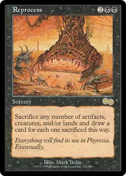 REPROCESS x1 mtg NM Urza's Saga 1 Rare - Image 1