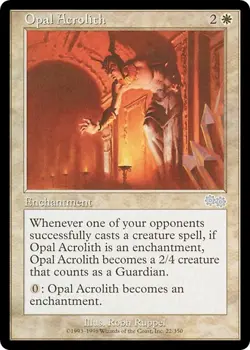 OPAL ACROLITH x1 mtg NM Urza's Saga 1 Unc - Image 1