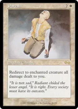 PARIAH x1 mtg NM Urza's Saga 1 Rare - Image 1