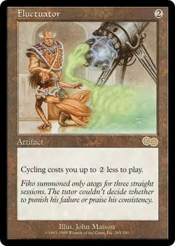 FLUCTUATOR x1 mtg LP Urza's Saga 1 Rare - Image 1