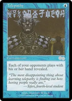 TELEPATHY x1 mtg NM Urza's Saga 1 Unc - Image 1