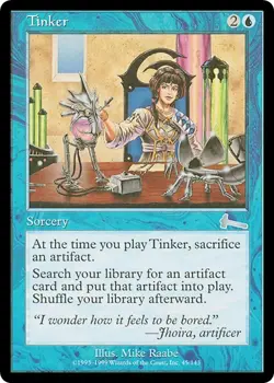 TINKER x1 mtg LP Urza's Legacy 1 Unc - Image 1
