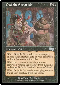 DIABOLIC SERVITUDE x1 mtg NM Urza's Saga 1 Unc - Image 1