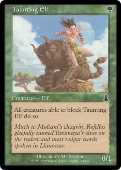 TAUNTING ELF x4 mtg LP Urza's Destiny 4 Common - Image 1