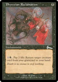 PHYREXIAN RECLAMATION x1 mtg LP-MP Urza's Legacy 1 Unc - Image 1